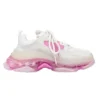 Triple S Clear Sole -lenkkari ”White Pink” 544351W09ON9025