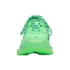 Triple S -lenkkari, läpinäkyvä pohja, ”Neon Green” 544351W2CF13801