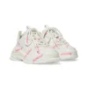 Triple S Logotype -tennari ”White and Pink Technical Material” 654251W2FAB9050