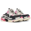 Triple S -pistokkaat ”White Pink and Black Double Foam and Mesh” 755686W3SM15671