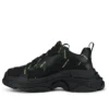 Triple S -tennari ”Allover Logo – Black Fluo Yellow” 536737W2FA11070