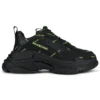 Triple S -tennari ”Allover Logo – Black Fluo Yellow” 536737W2FA11070