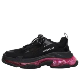 Triple S -tennari ”Clear Sole – musta, vaaleanpunainen, neon” 541624W2FR11053