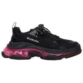 Triple S -tennari ”Clear Sole – musta, vaaleanpunainen, neon” 541624W2FR11053