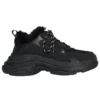 Triple S -tennari ”Faux Fur Black” 668563W3CQ51000