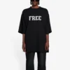 Unisex FW 21, ilmainen kirjainpainatus, musta 661715TKVD31070