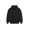 Unisex FW21 fleece-paita, logopainatus, pitkähihainen, huppu, musta 600583TKVI81070