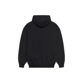 Unisex FW21 fleece-paita, logopainatus, pitkähihainen, huppu, musta 600583TKVI81070 Unisex FW21 fleece-paita, logopainatus, pitkähihainen, huppu, musta 600583TKVI81070