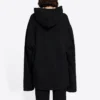 Unisex FW21 -huppari, jossa on ilmainen kirjainpainatus, musta 661711TKVD41070