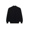 Unisex FW21 ilmainen painatus, pyöreäkaulainen collegepaita, musta 652981TKVD41070
