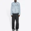 Unisex FW21 -logodenimtakki, sininen 664329TBP488961