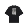 Unisex FW21 -painettu pyöreäkaulainen t-paita, musta 661715TKVE51070