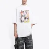 Unisex I Love Dogs -painatus, valkoinen 641614TJVH19000