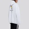 Unisex-logohuppari, oversize, valkoinen 620973TIV459040