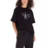 Unisex-paita, Pariisin painatus, pyöreä kaulus, musta 594599TGV661000