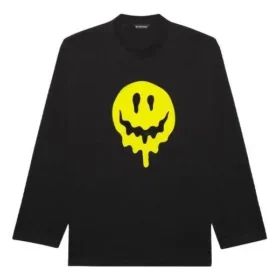 Unisex SS21 -painettu pyöreäkaulainen pusero, musta 651796TKVA11012 Unisex SS21 -painettu pyöreäkaulainen pusero, musta 651796TKVA11012
