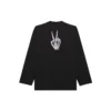 Unisex SS21 -painettu pyöreäkaulainen pusero, musta 651796TKVA11012