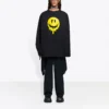 Unisex SS21 -painettu pyöreäkaulainen pusero, musta 651796TKVA11012