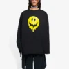 Unisex SS21 -painettu pyöreäkaulainen pusero, musta 651796TKVA11012