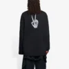 Unisex SS21 -painettu pyöreäkaulainen pusero, musta 651796TKVA11012