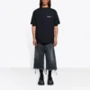 Unisex SS21 -yrityspainatus, pyöreäkaulainen lyhythihainen paita, musta 612966TKV861070