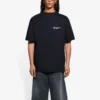 Unisex SS21 -yrityspainatus, pyöreäkaulainen lyhythihainen paita, musta 612966TKV861070