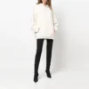 Urheilullinen ylikokoinen kiristysnauhallinen huppari ”White” 600583TLVA19080