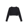 Urheiluvaatteet Pitkähihainen urheiluliivi ”Black” 7932814E2B91081