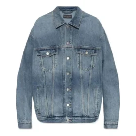 Valkaistu napitettava Denim-takit ”Blue” 724651THW254245 Valkaistu napitettava Denim-takit ”Blue” 724651THW254245