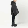 Valkaistu vaikutelma, napitettava huppullinen Denim-takit ”Black” 724653TNW541129