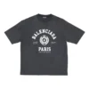 Varsity-logolla varustettu lyhythihainen T-paita ”Washed Black” 612966TMV981000