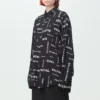 Viskosesta valmistettu pitkähihainen paita, koko Large, ”Black” 658956TPLB41070