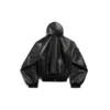 Vuorattu vetoketjullinen huppari, Large-malli ”Black” 790311TQS141000