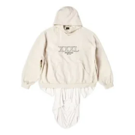 XXXL-kokoinen, lapputekniikalla koristeltu T-paidan muotoinen huppari, oversized-malli ”Ecru” 720406TNVD99784 XXXL-kokoinen, lapputekniikalla koristeltu T-paidan muotoinen huppari, oversized-malli ”Ecru” 720406TNVD99784