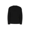 Yhtenäisvärinen, kauttaaltaan logolla koristeltu neuletakki ”Black” 720058T16611000