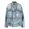 Ylisuuri Cut-Up Ring -Denim-takit ”Sininen” 697779TMW264437
