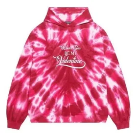 Ystävänpäivän tie-dye-huppari, leveä istuvuus ”Red” 675003TLVI86802 Ystävänpäivän tie-dye-huppari, leveä istuvuus ”Red” 675003TLVI86802